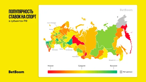 Cтавки на спорт наиболее популярны в Краснодаре, Екатеринбурге и Ростове-на-Дону − BetBoom