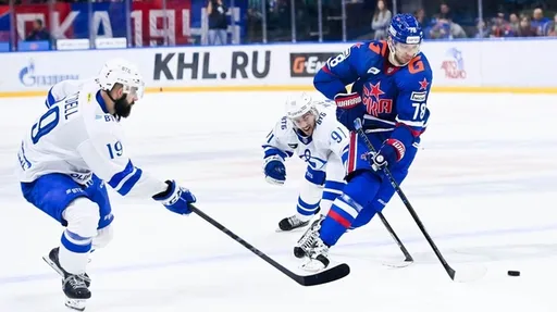 Московское «Динамо» одержало волевую победу над СКА в матче FONBET КХЛ