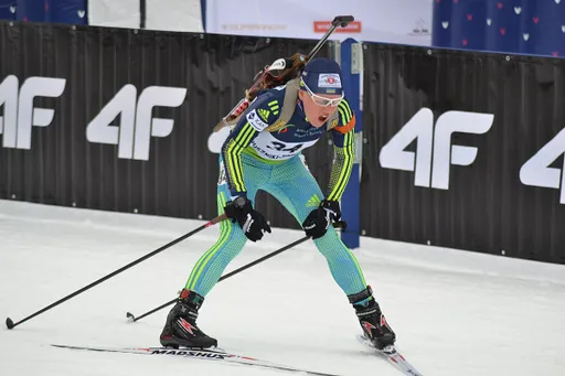Украинка Меркушина выиграла индивидуальную гонку на чемпионате Европы по биатлону