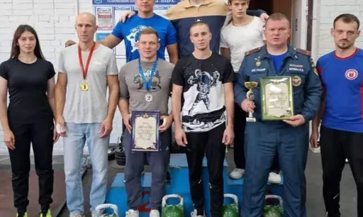 Спасатели из Подольска хорошо выступили на турнире МЧС России по гиревому спорту