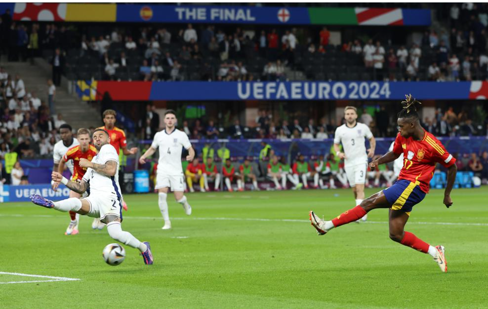 Испания – Англия: Нико Уильямс открыл счёт в финале Евро-2024 с передачи Ямаля