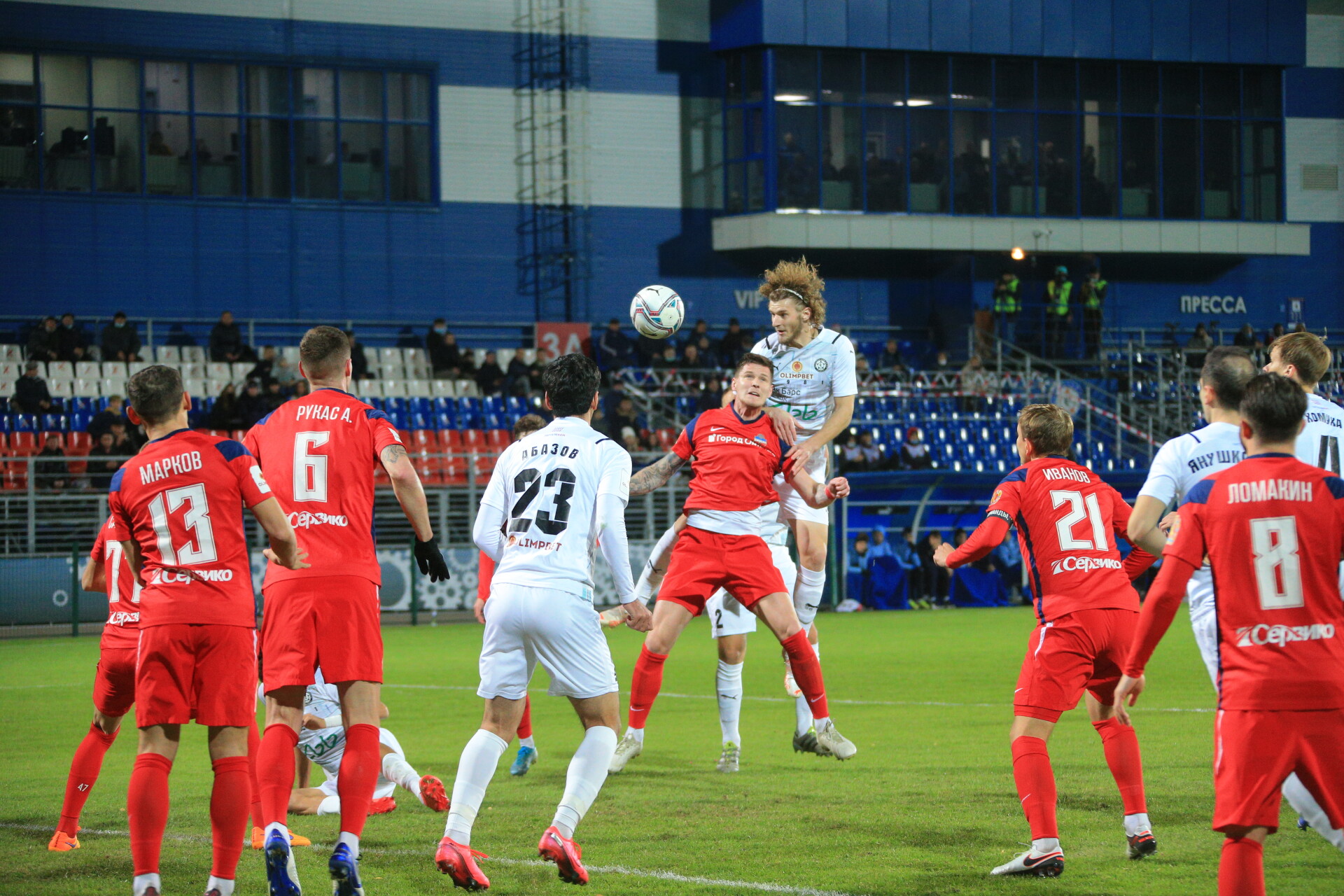 «Енисей» одержал минимальную победу над КАМАЗом в матче 30-го тура Первой лиги