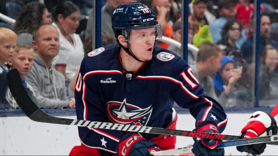 Россиянин Воронков — третий новичок «Коламбуса» по скорости набора 10 очков в НХЛ