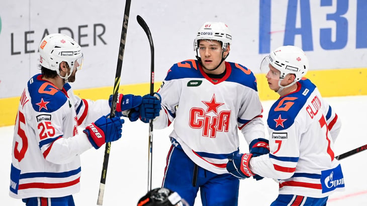 СКА одержал волевую победу над «Барысом» в серии буллитов в матче КХЛ