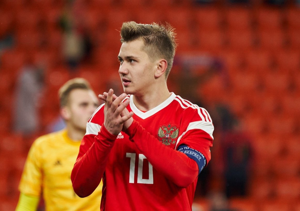 Обляков признан лучшим игроком по итогам товарищеского матча против Белоруссии