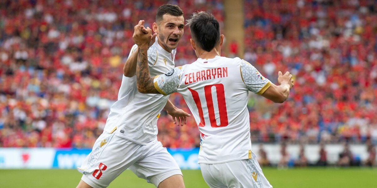 Результативные передачи Сперцяна и Тикнязана помогли сборной Армении одержать гостевую победу в матче с Уэльсом