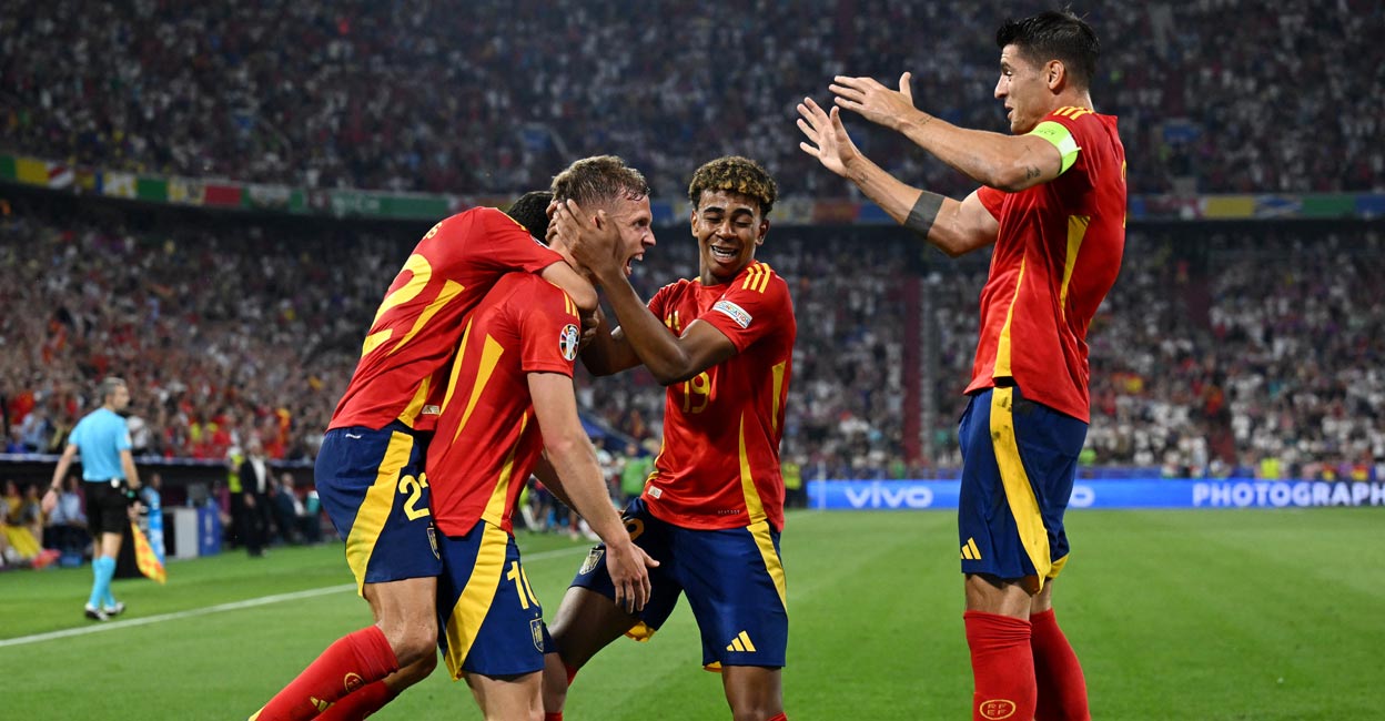 Стартовал прямой эфир матча Испания – Англия на ЕВРО-2024
