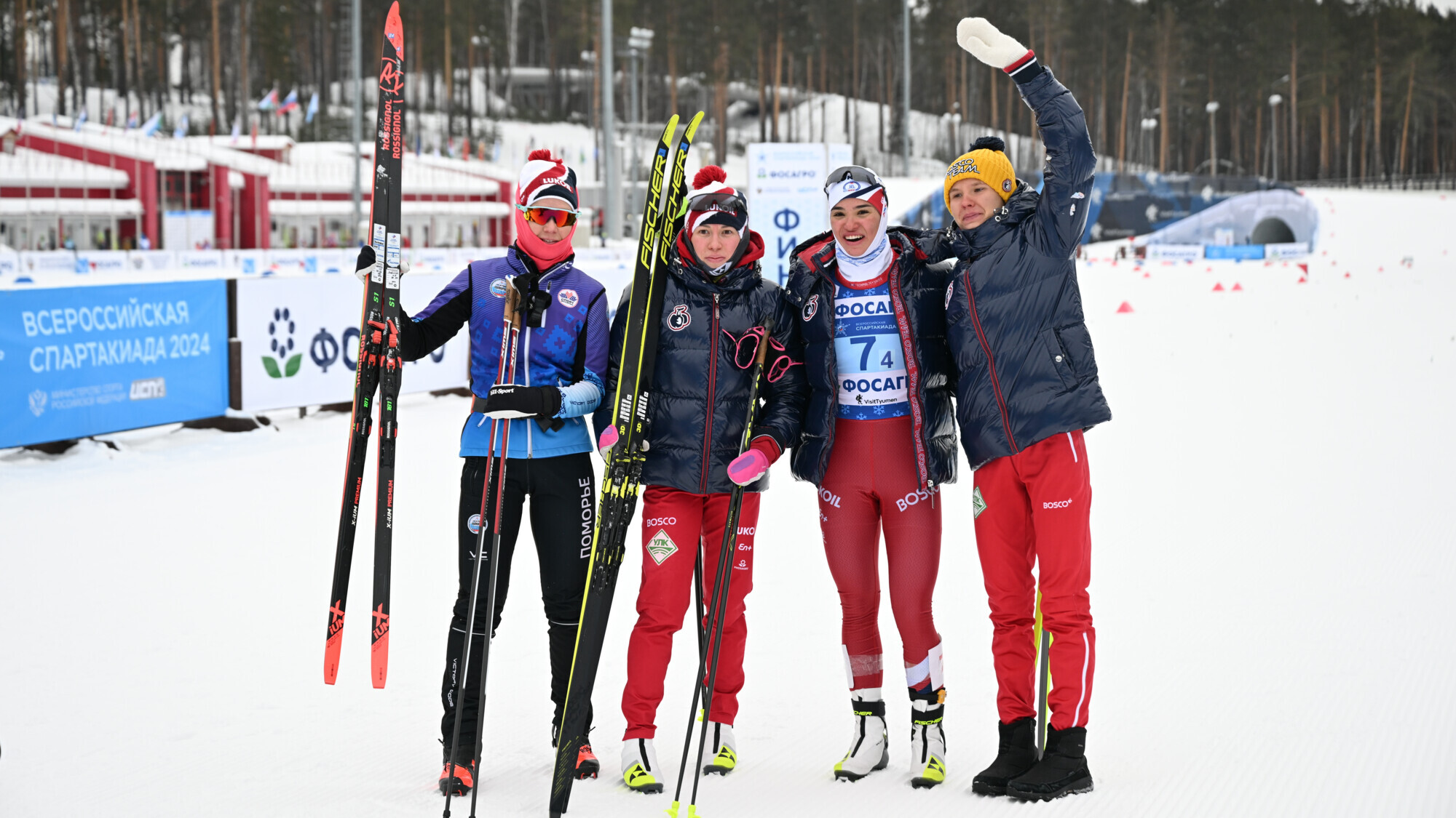 Лыжницы Степанова и Истомина выиграли командный спринт на Спартакиаде