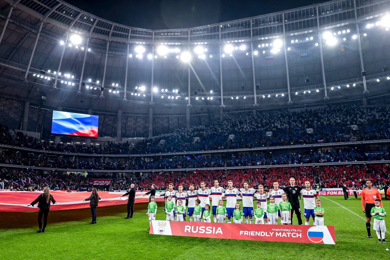 Матч сборной России с Камеруном на «ВТБ Арене» посетили 20 152 болельщика