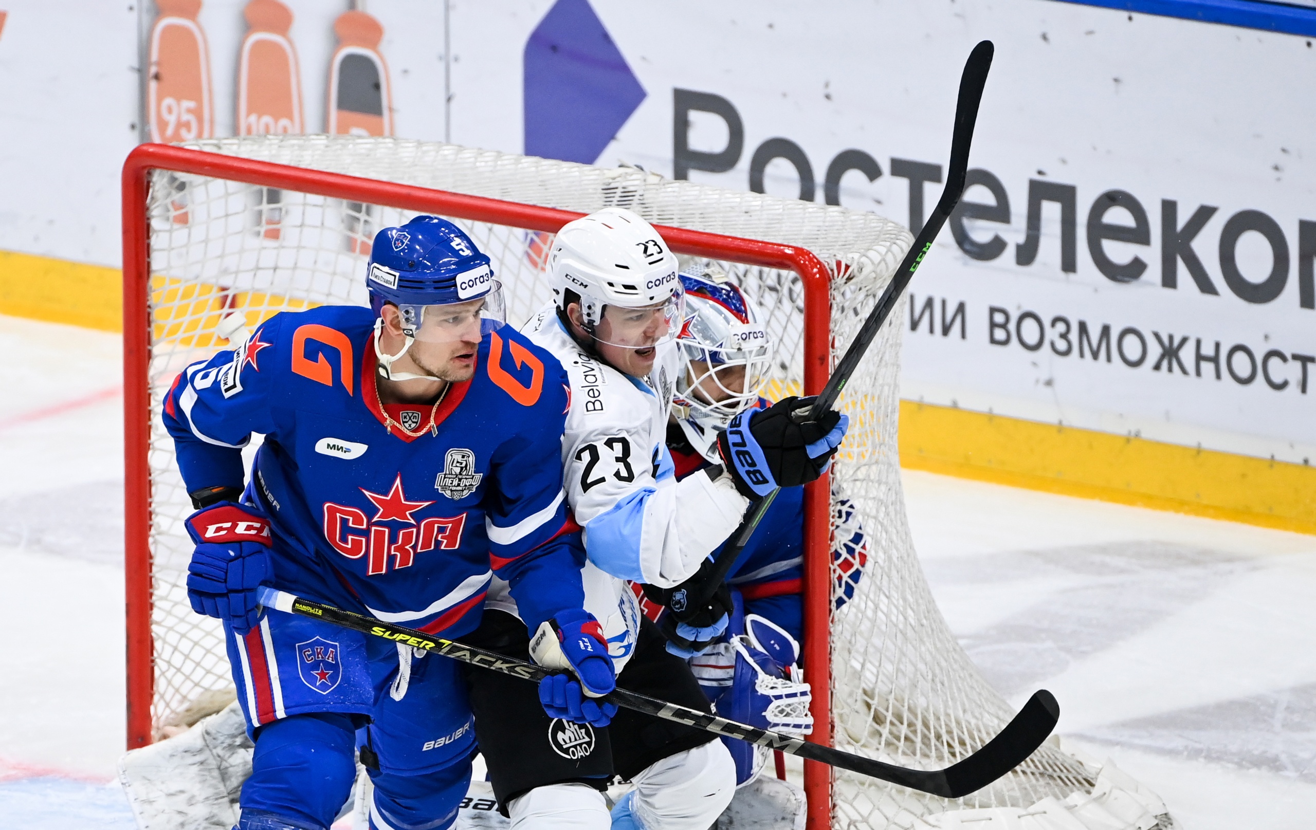 СКА разгромил минское «Динамо» и повёл в серии плей-офф КХЛ