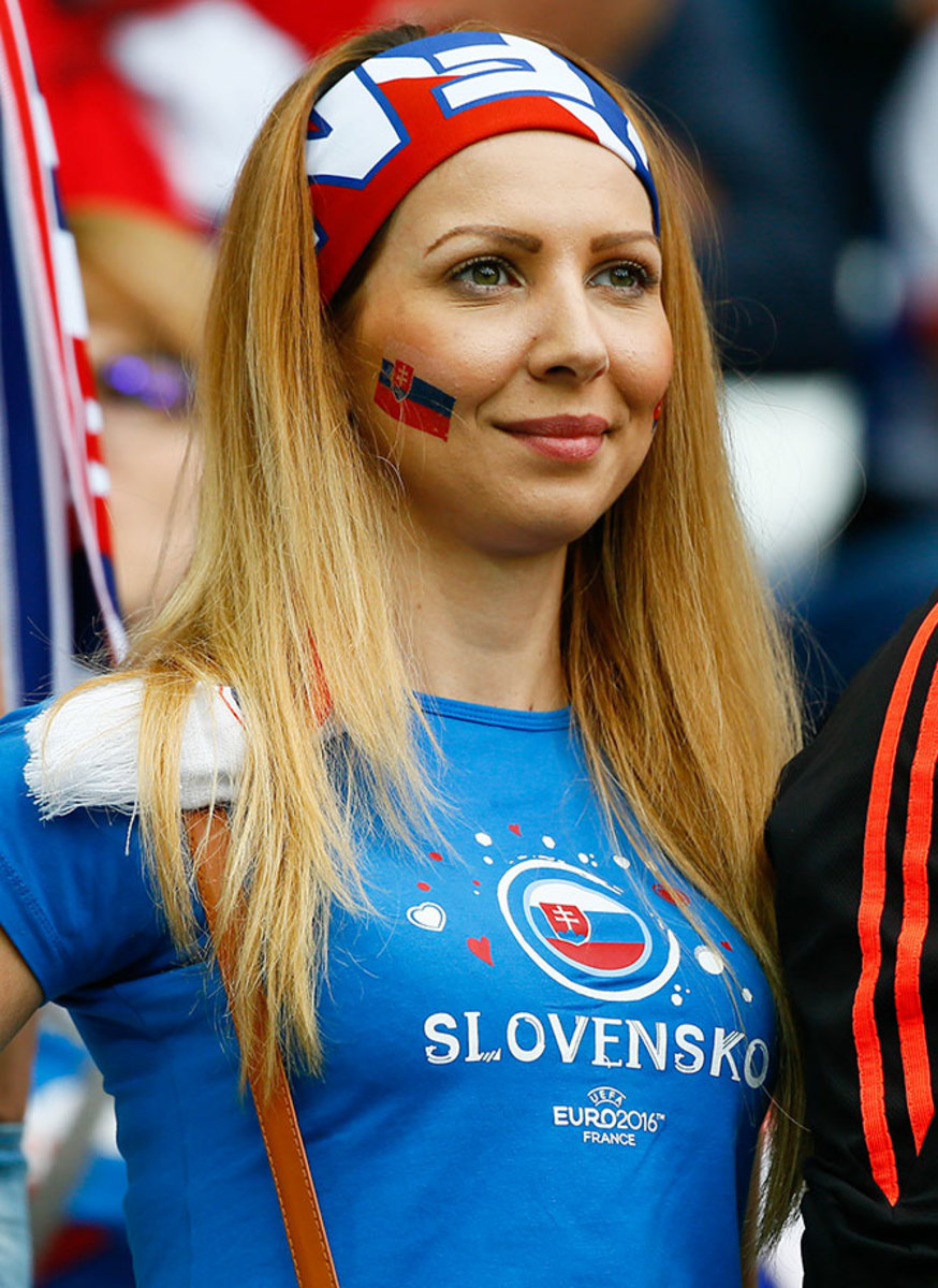 Болельщица сборной Словакии