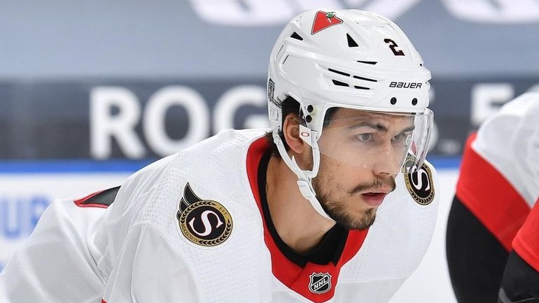 Российский защитник «Оттавы» Артём Зуб отличился забитой шайбой в матче против «Ванкувера» в НХЛ