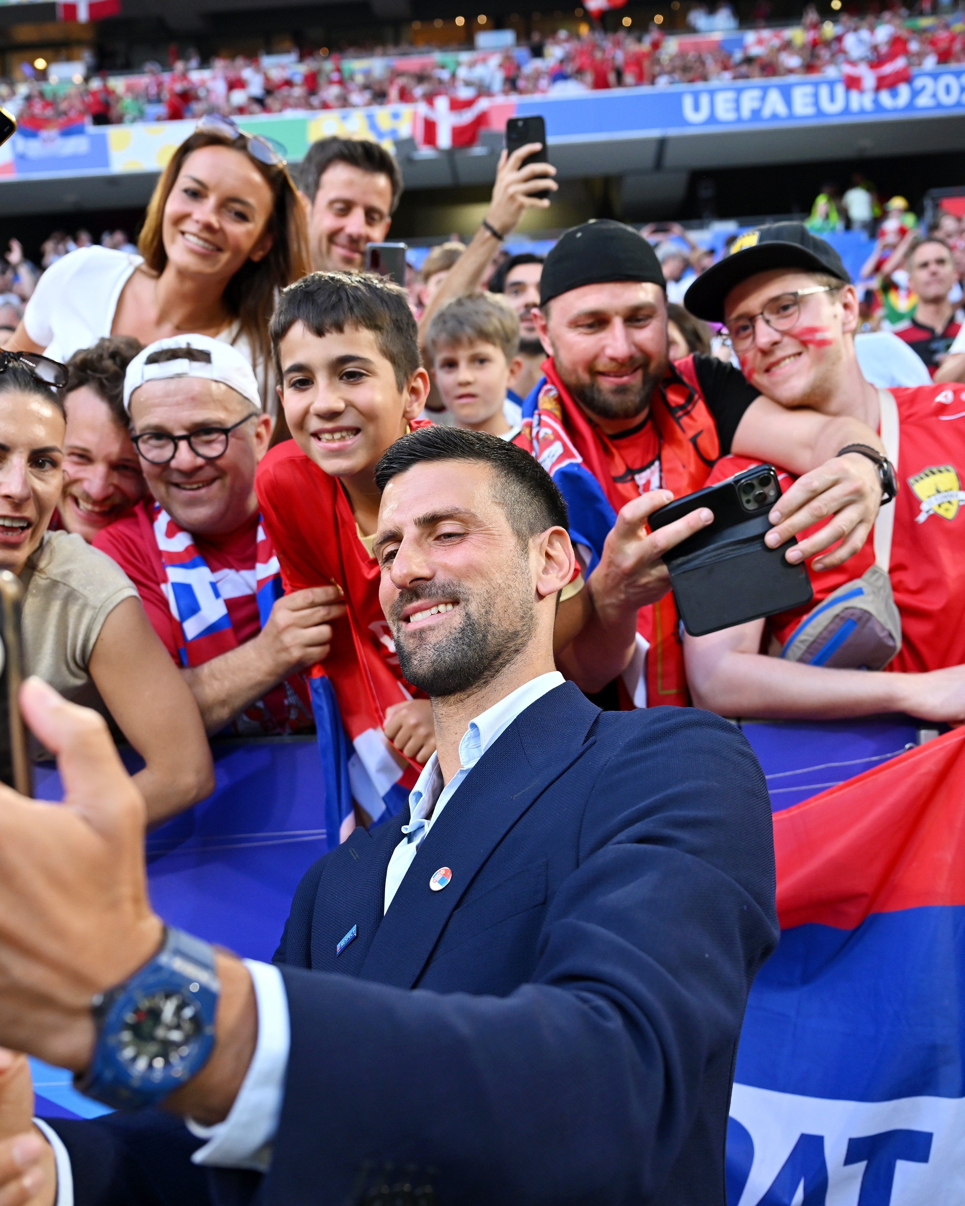 Новак Джокович приехал на Евро-2024, чтобы поддержать сборную Сербии 