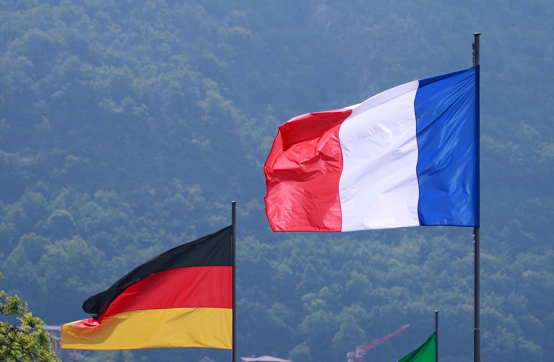Флаги Германии и Франции
