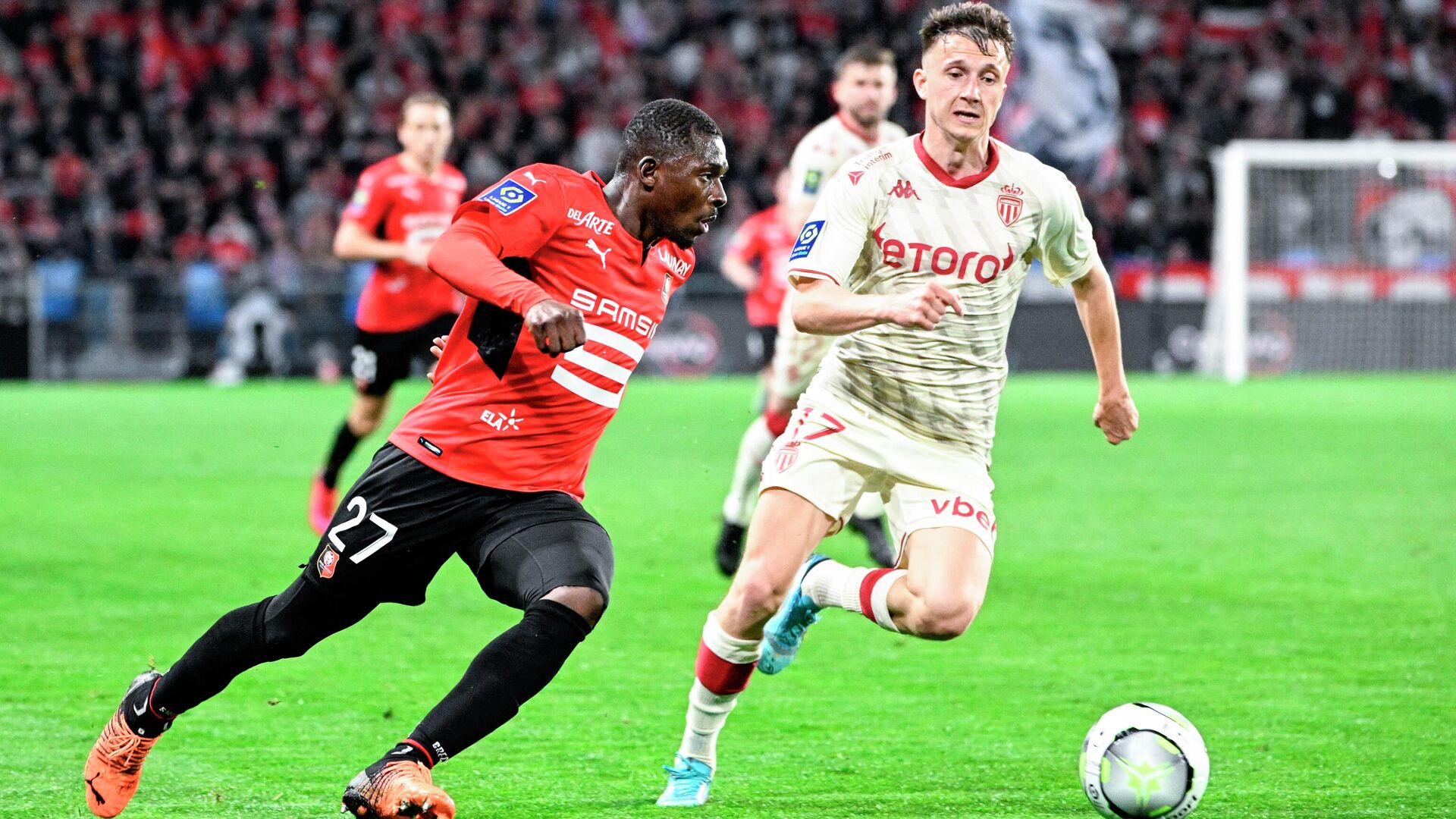 «Монако» Головина с минимальным счётом обыграл «Ренн» в матче 28-го тура Лиги 1