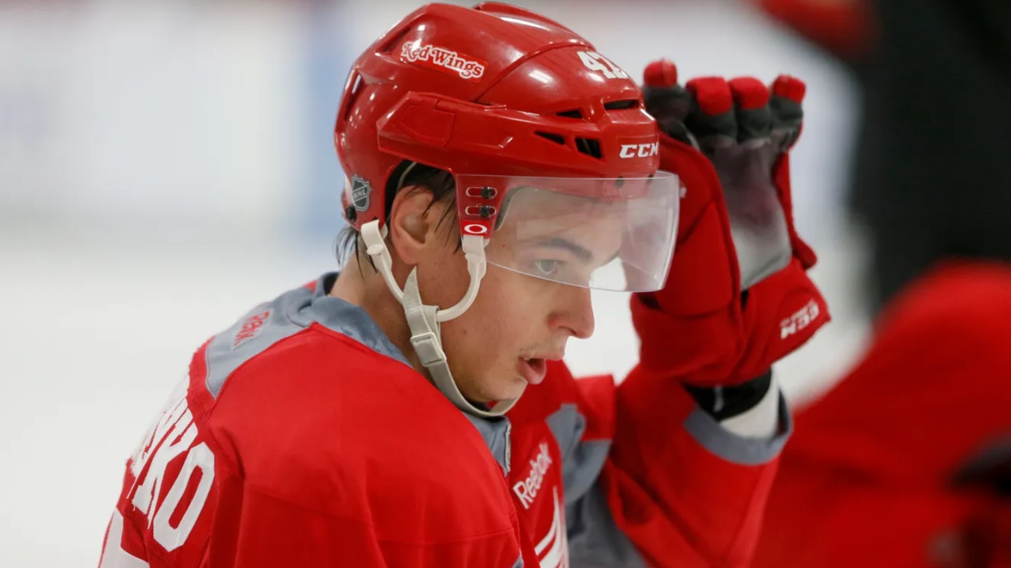 Алексей Марченко в составе клуба НХЛ «Детройт Ред Уингз»
