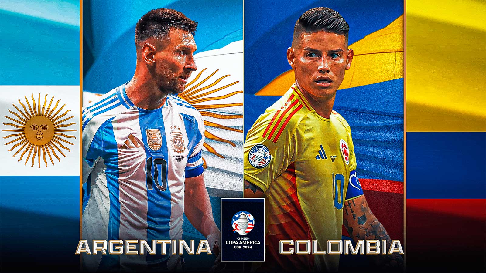 Месси в составе сборной Аргентины на финал Кубка Америки-2024 против Колумбии