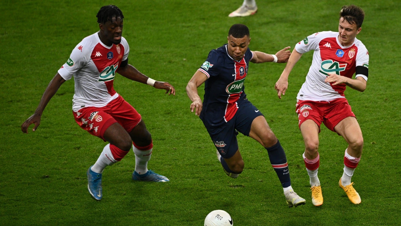 «Монако» сыграл вничью с «ПСЖ» в 24-туре Лиги 1, Головин провел на поле весь матч