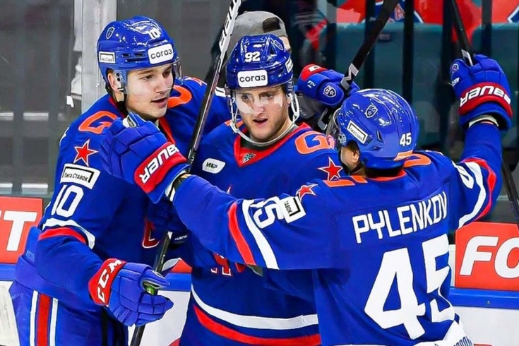 СКА победил минское «Динамо» во втором матче серии плей-офф КХЛ