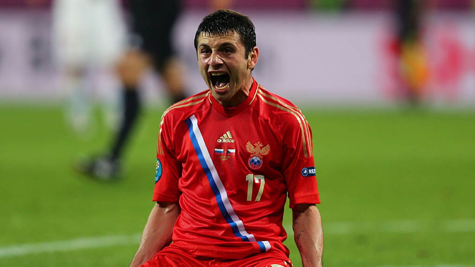 Алан Дзагоев в матче против Чехии на Евро-2012