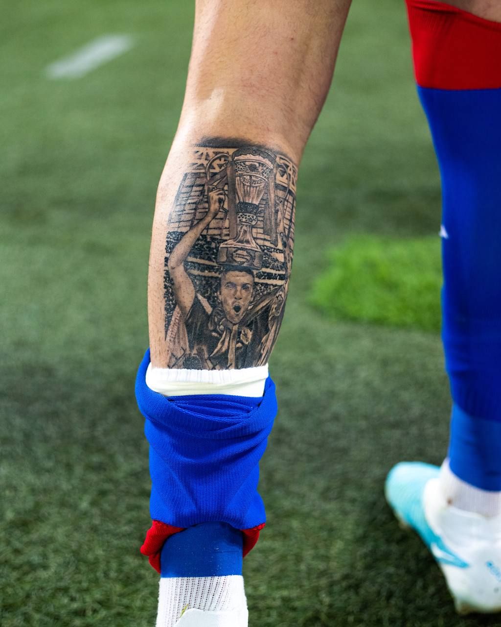 Татуировка Роша в память о победе в Кубке России-2022/23
