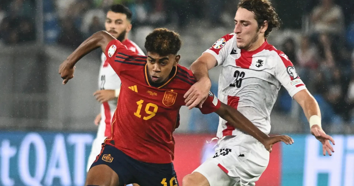 Сборная Грузии на 20-й минуте вышла вперёд в матче 1/8 финала Евро-2024 против Испании