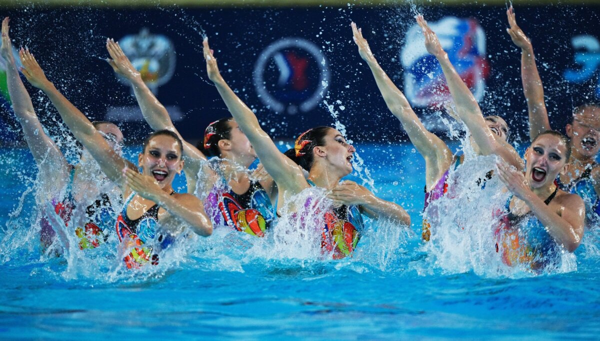 Сборная России по синхронному плаванию завоевала золотые медали Игр БРИКС