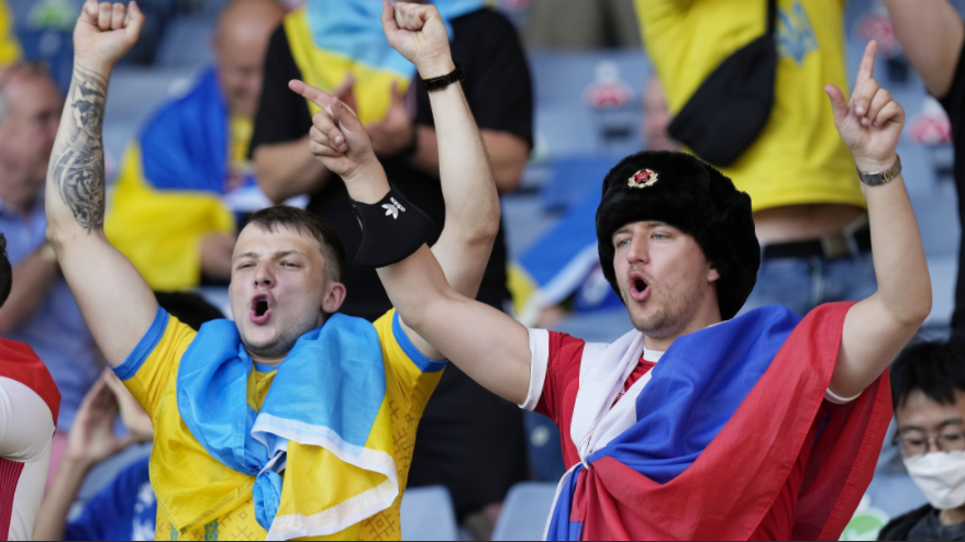 Украинский болельщик, который напал на российского фаната во время матча Евро-2020, арестован