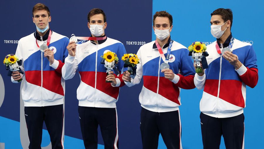 Российские пловцы завоевали «серебро» Олимпийских игр в Токио в эстафете 4х200 вольным стилем