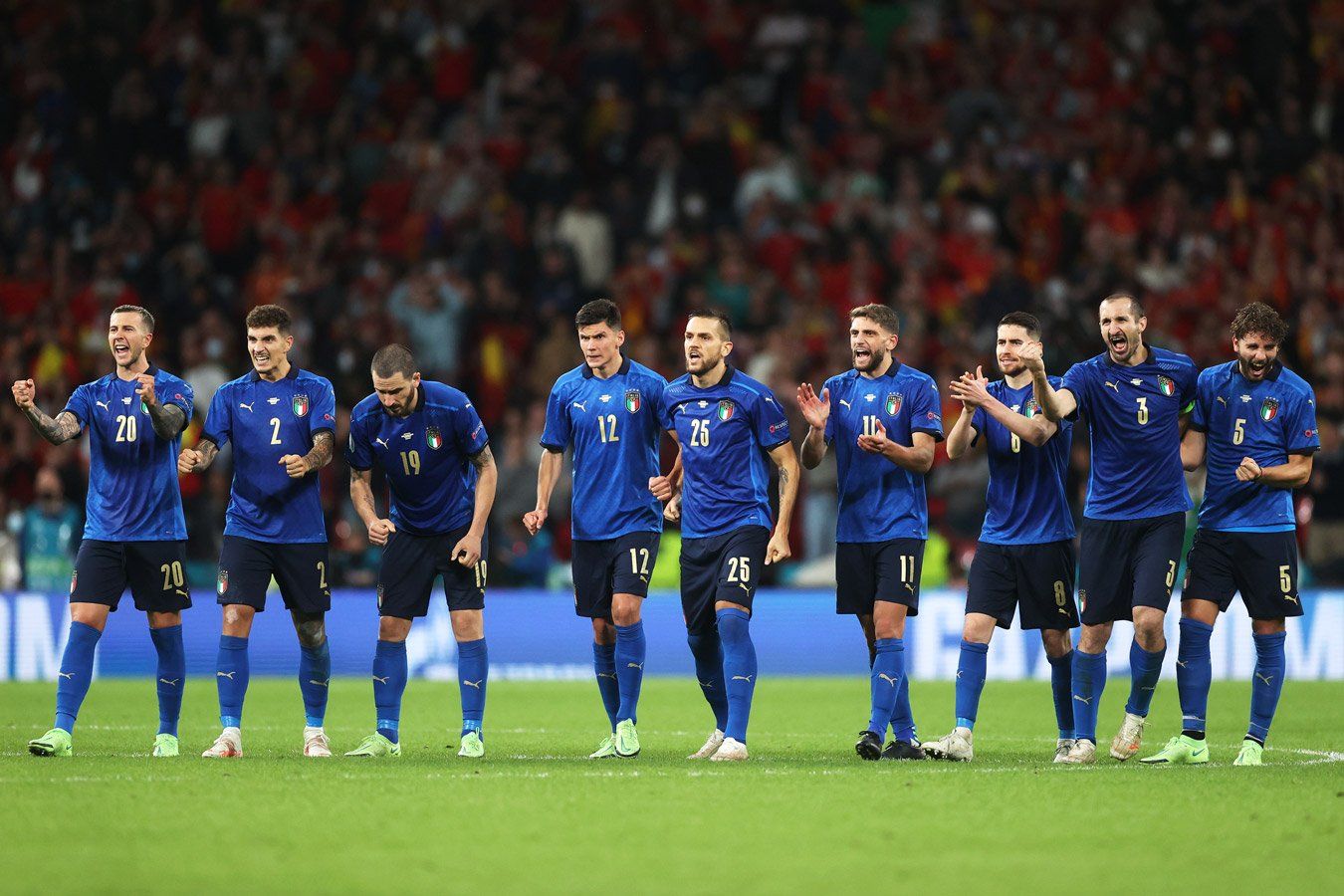 Сборная Италии повторила европейский рекорд по числу матчей без поражений подряд