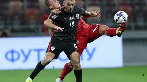 Сборная России не нанесла ни одного удара по воротам Хорватии в первом тайме матча отбора ЧМ-2022