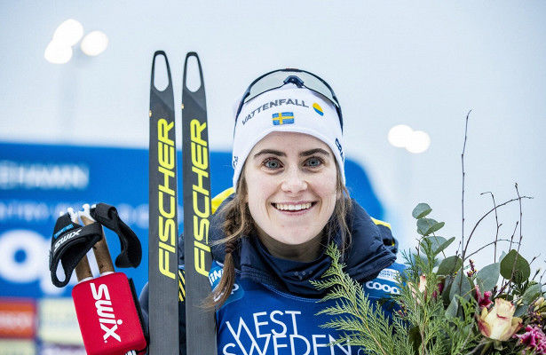 Андерссон выиграла масс-старт в гору по лыжным гонкам, Ступак — 4-я
