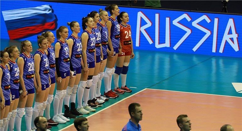 Российские волейболистки обыграли Бельгию во втором туре Лиги наций