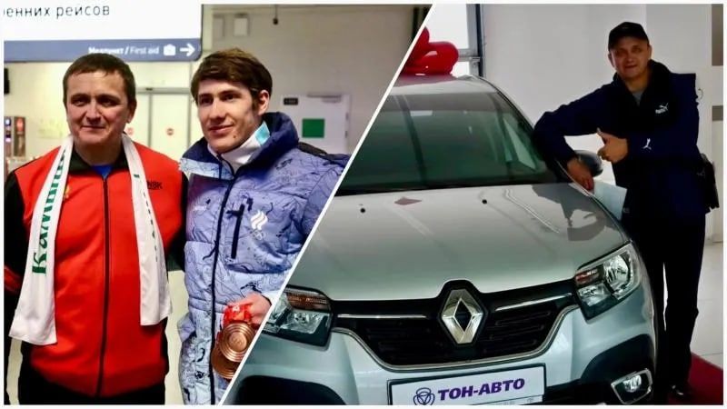 Латыпов подарил своему первому тренеру новенький автомобиль