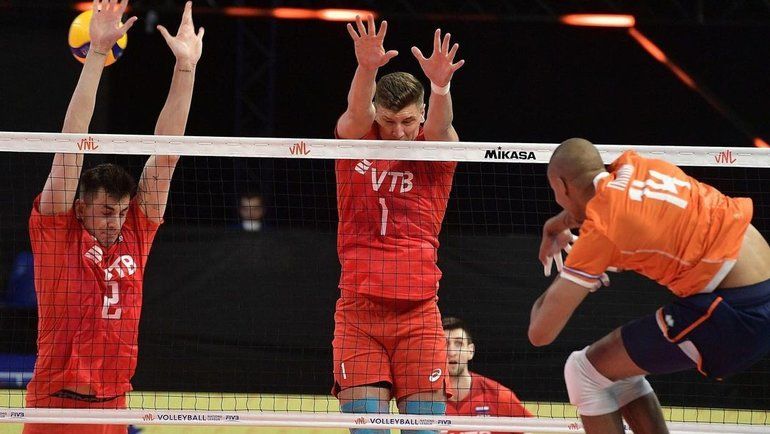 Российские волейболисты обыграли сборную Нидерландов в первом туре Лиги наций