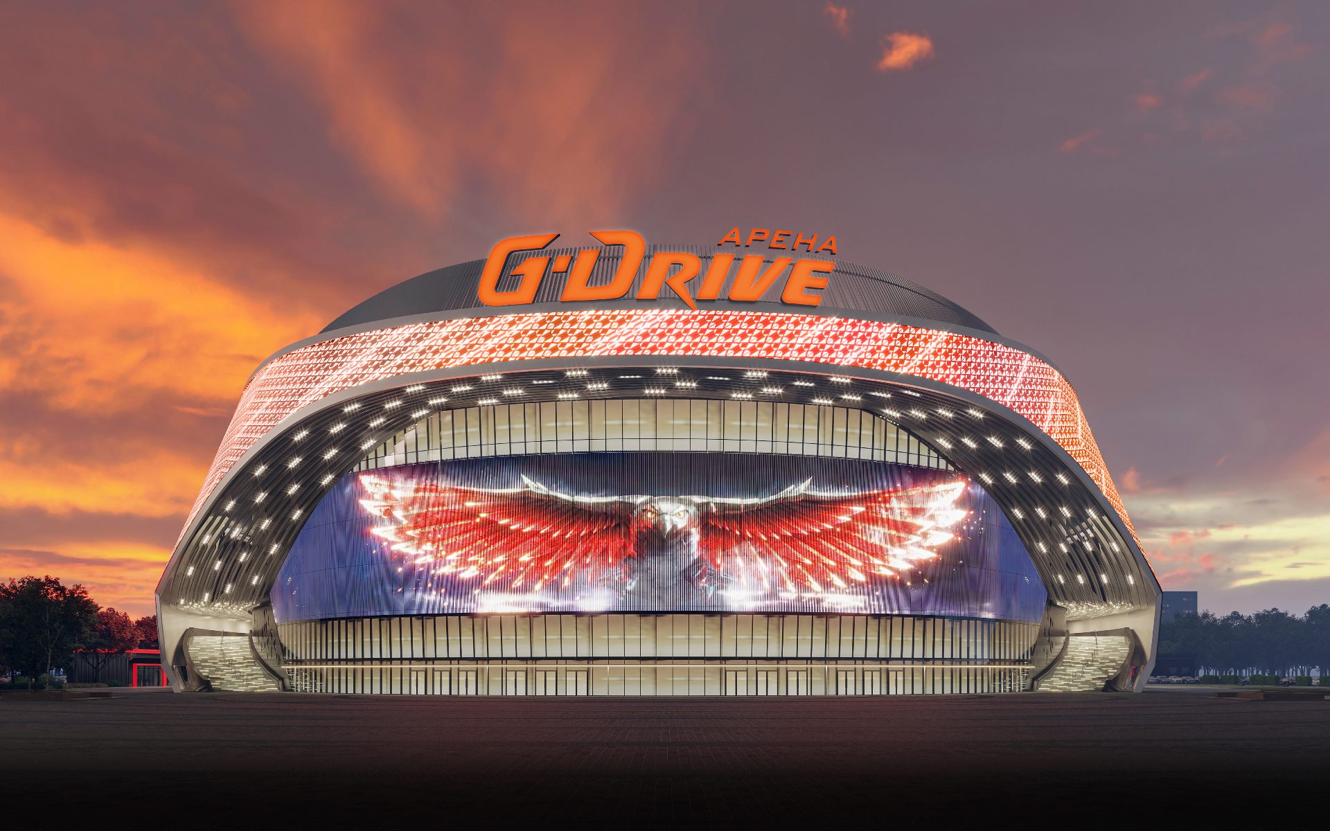 Новый ледовый дворец в Омске, который будет домашним для «Авангарда», получит название «G-Drive Арена»