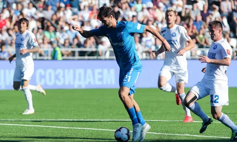 «Зенит» забил пять безответных голов «Оренбургу» в первом тайме матча 9-го тура РПЛ