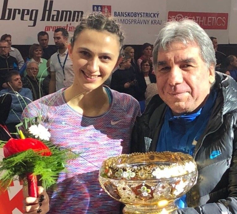 Мария Ласицкене с тренером Геннадием Габриеляном