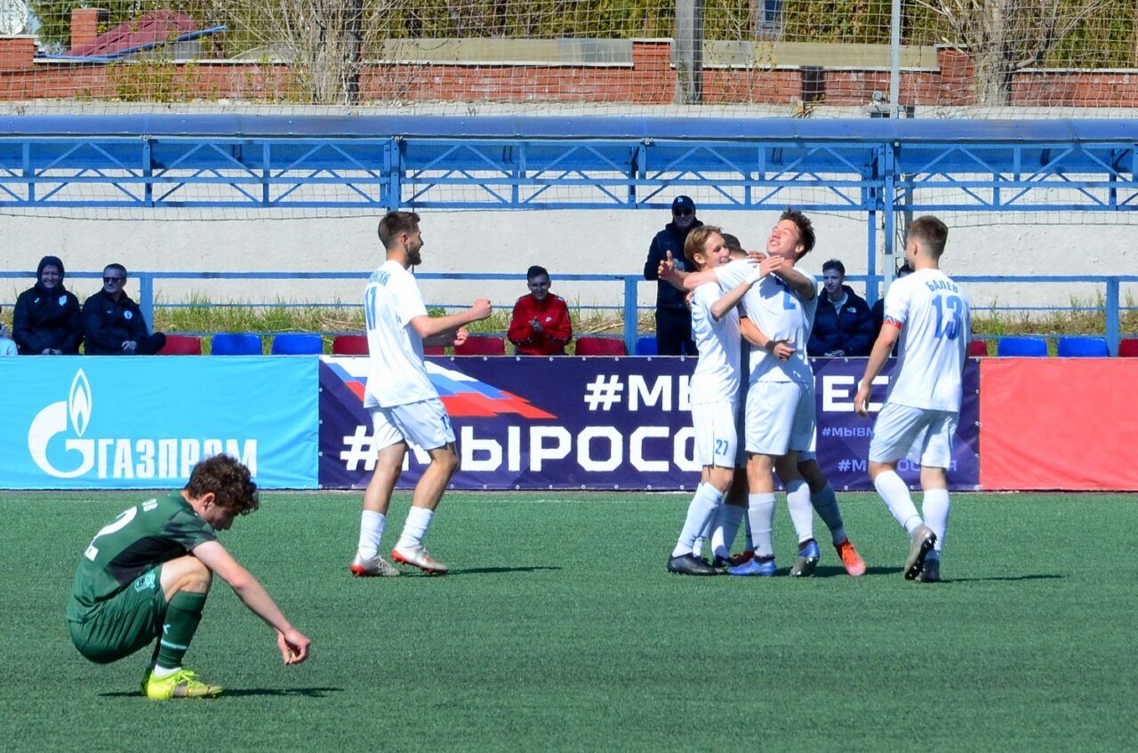 Игроки Академии в матче М-Лиги с Краснодаром (3:1)